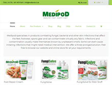 Tablet Screenshot of medipod.co.za